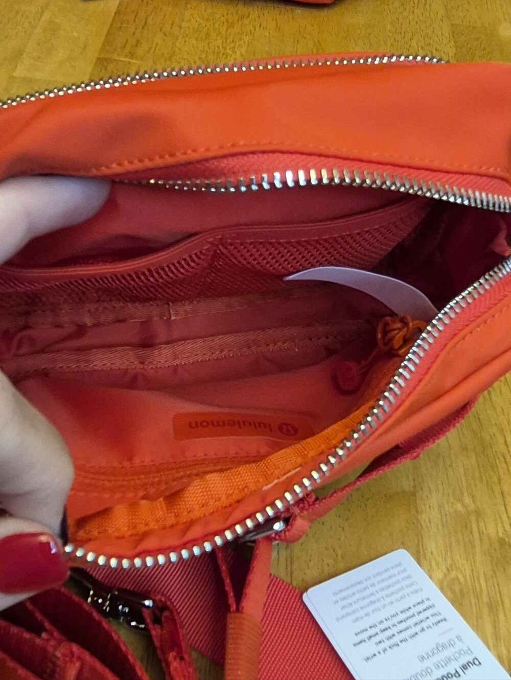 Lululemon Everywhere Crossbody Bag 2L + Dual Pouch Wristlet Set In Cherry Ember - Picture 6 of 8